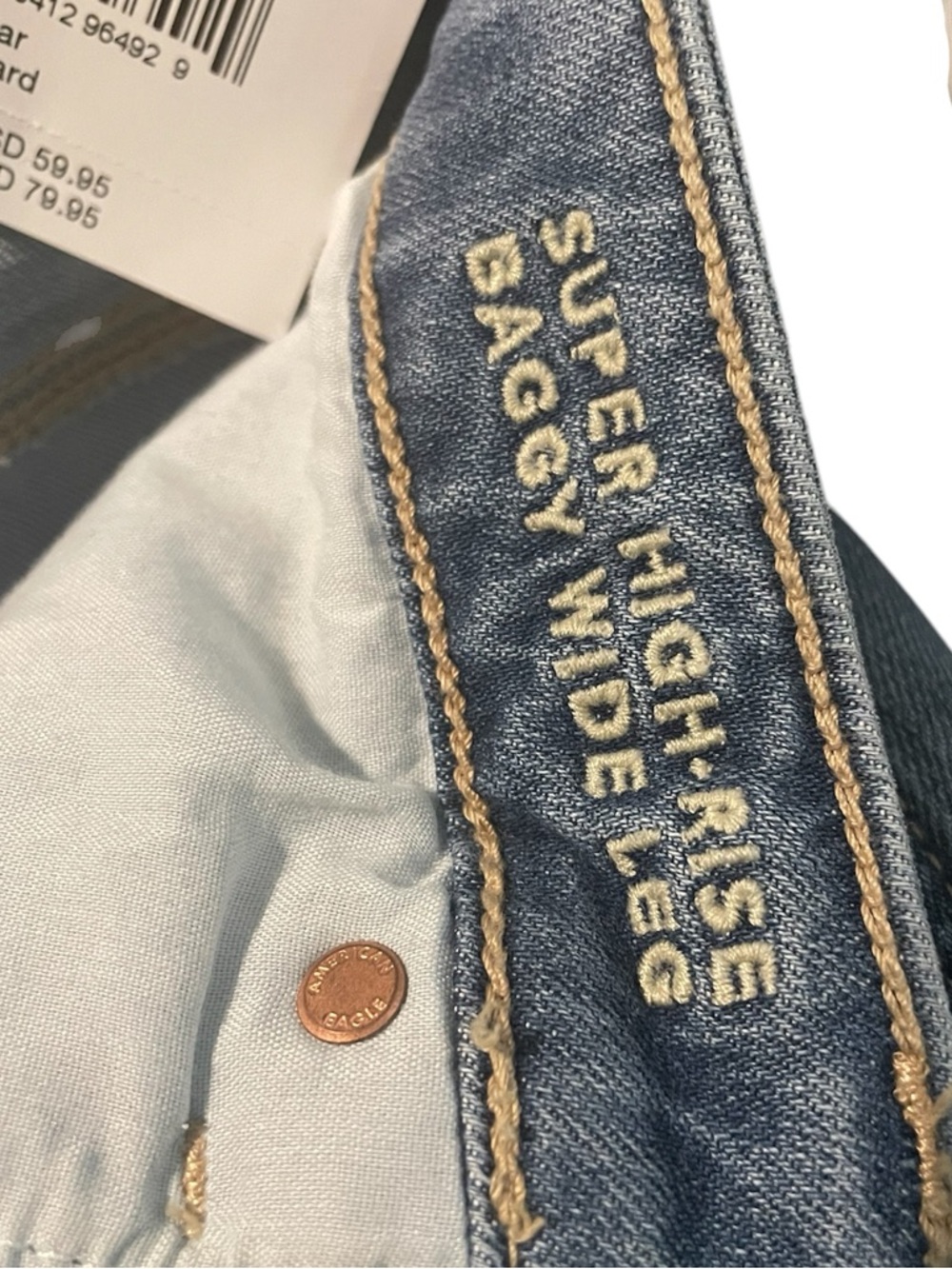 American Eagle Outfitters High-Rise Wide Leg Jeans - Picture 9 of 13